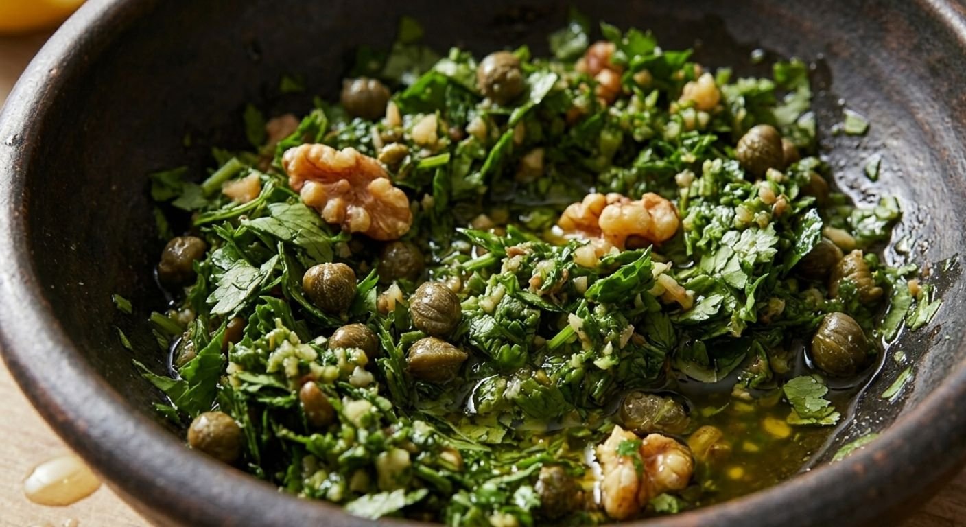 Crafting the Textural Green Sauce Base